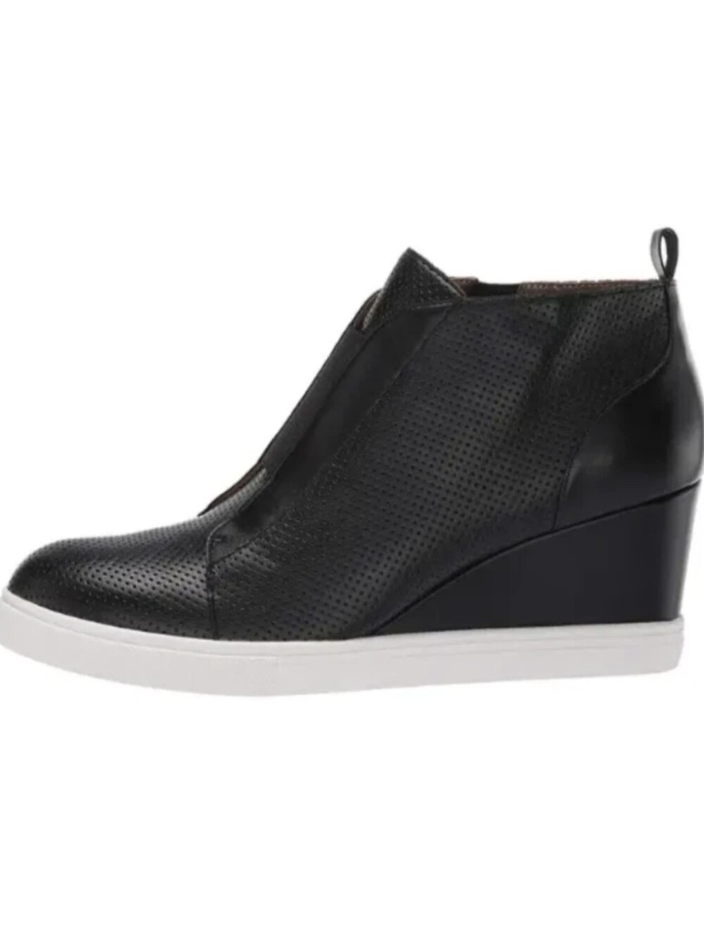 Linea Paolo Felicia Wedge Sneaker Black Platform Shoes Bootie Womens Size: 8.5M